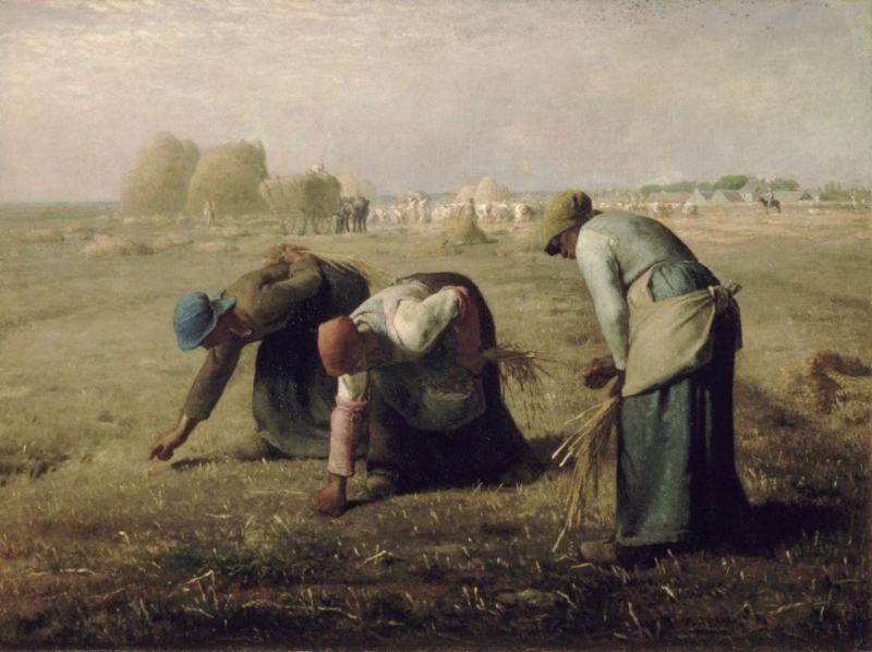 Le spigolatrici di Millet è un dipinto olio su tela. È stato acquistato dalla vedova Pommery per evitare che finisse in mano a collezionisti stranieri e poi donato allo stato francese. Ora si trova a Parigi al Musee d'Orsay.