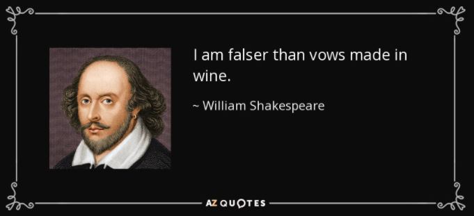 frasi sul vino e aforismi scrittori shakespeare
